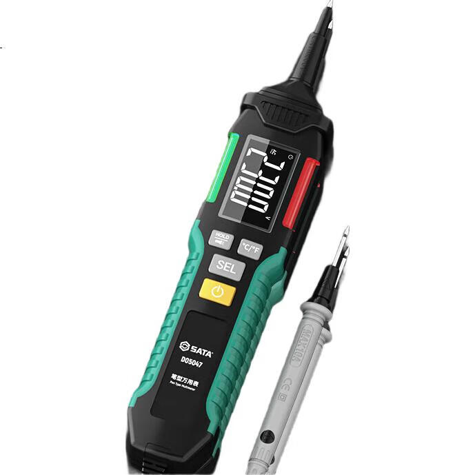 Мультиметр SATA D05047, цифровой, перообразный, с автоматическим выбором диапазона, многофункциональный, высокоточный, с интеллектуальным индукционным датчиком напряжения, тестер емкости для электрика