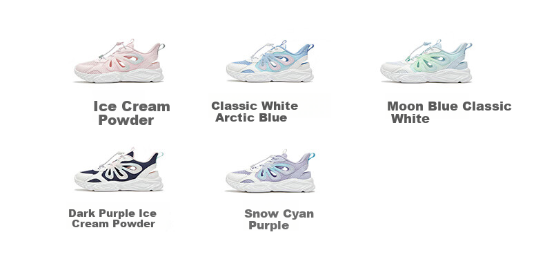 XTEP Children's Shoes for Girls, Big Kids Butterfly Wing Decoration with Tail Buckle Casual Shoes, Snow Purple, Size 38 12