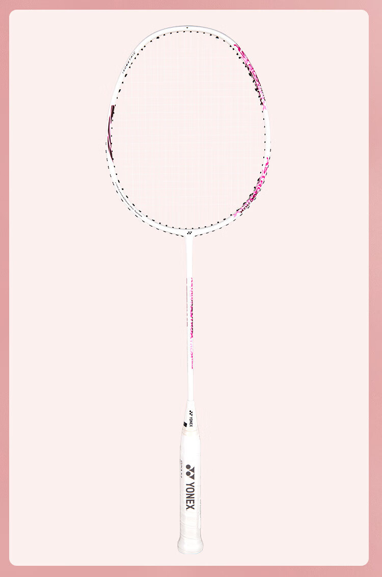 YONEX Badminton Racket Full Carbon Pair AXGS Blue/AX10GC Pink, 4U Pre-Strung 24 Pounds 2