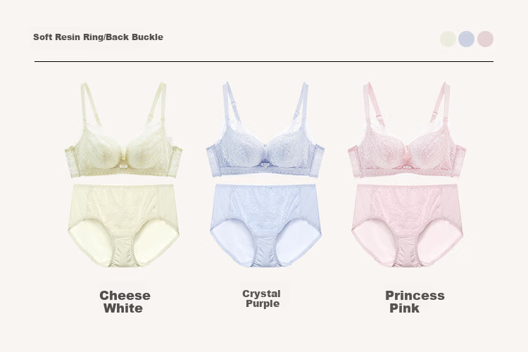 Dushiliren 26 New Women's Bra Set, Side Push-Up, Gathered, Breathable, Sexy Lace Brassiere And Panties Gift 2B353I 10