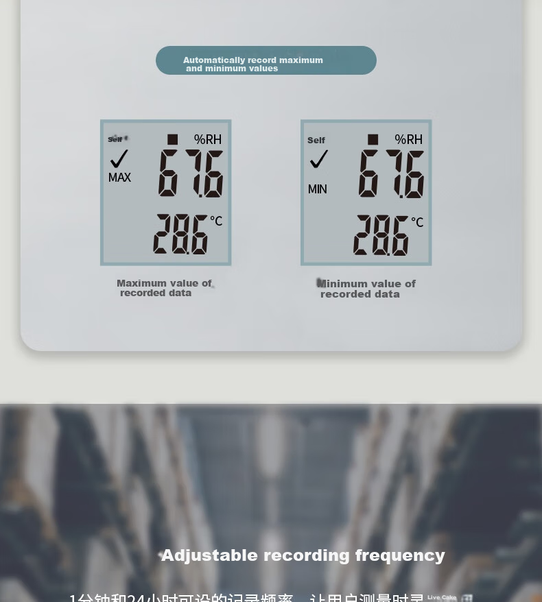 CEM DT-191A Digital Thermometer And Hygrometer, High-Precision Laboratory Temperature And Humidity Recorder with Software Data Reporting Functio 7
