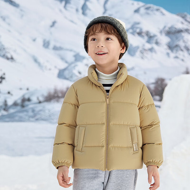 BALABALA Kids Puff Down Jacket Children's Winter Coat 2025 New Boys Girls Baby Parent-Child Stand Collar Cute Outerwear