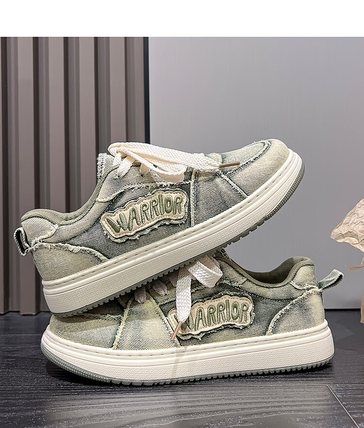 Warrior Women's 2026 Spring Autumn Fashion Sneakers Classic Versatile Retro Casual Shoes Dark Gray Size 38 23