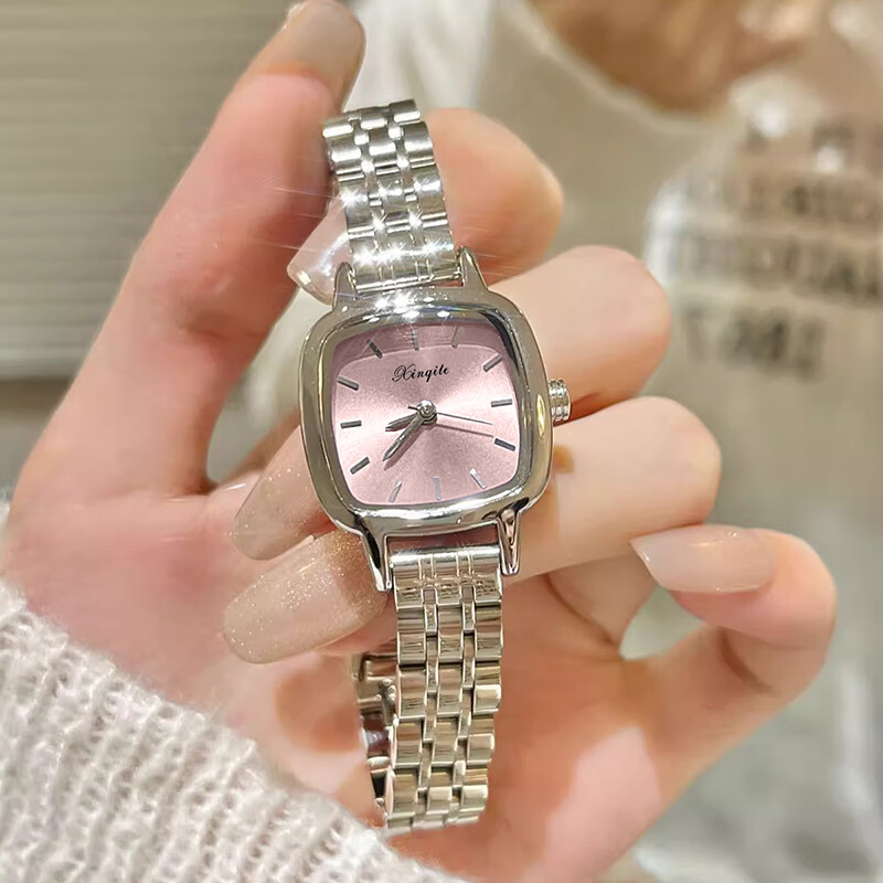 GEORGCOUNT Sugar Cube Watch for Women, 2025 New High-End Ladies Quartz Watch, Light Luxury Elegant Simple Square Watch, Waterproof Women's Model
