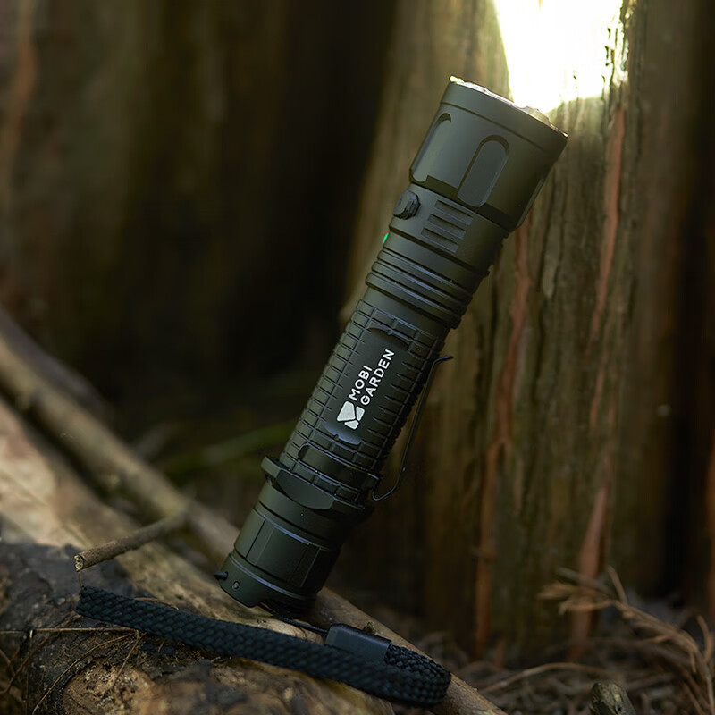 MOBIGARDEN Zero Shadow Flashlight, Outdoor Camping Self-Driving Large Capacity High-Brightness Strobe Flashlight, NX23673007, Obsidian Black