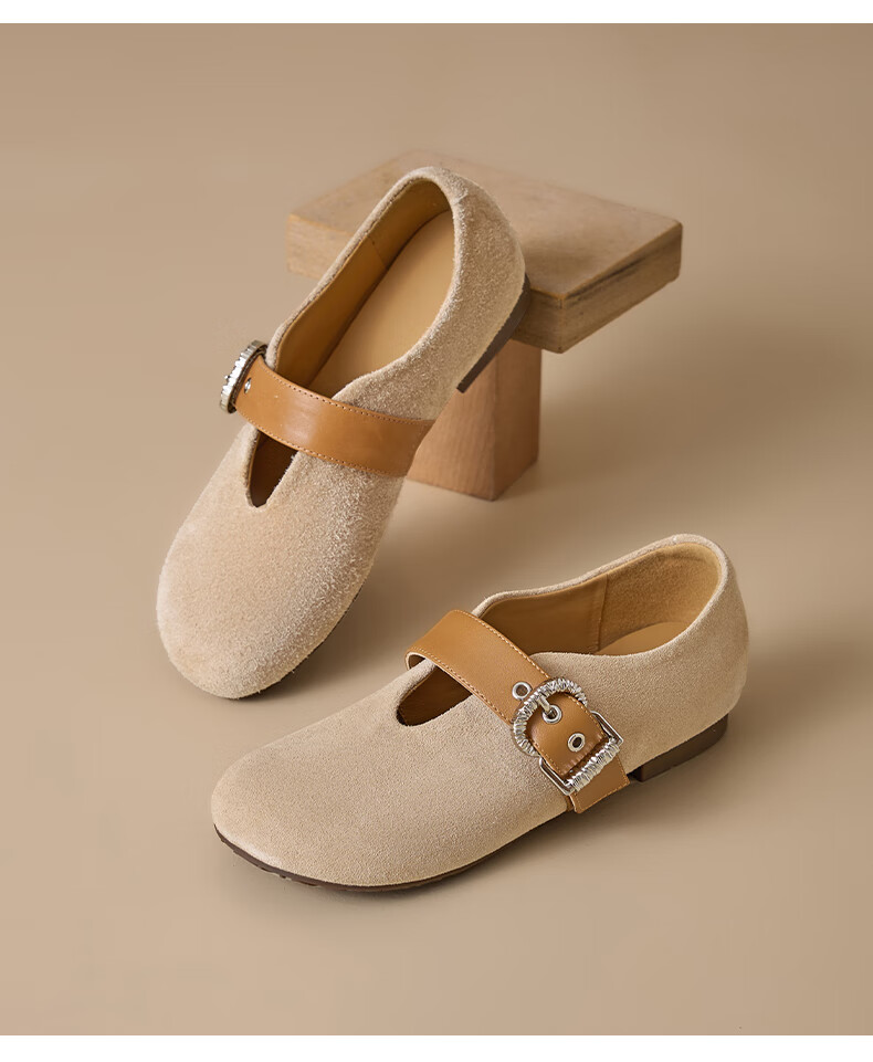 St&Sat Women's Hidden Heel Shallow Mouth Slip-On Shoes 2025 New Autumn Winter Retro Lazy Soft Sole Closed Toe Birkenstock Shoes 10