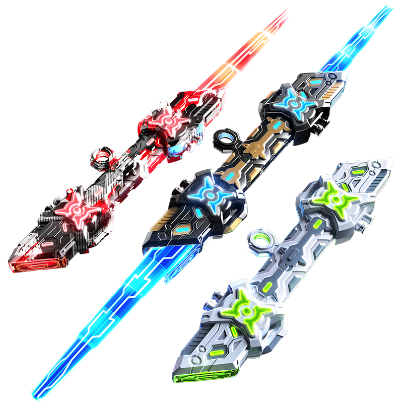 XST Cool Dual-Head Double-Blade Retractable Laser Sword Children's Toy Light-Up Lightsaber Star Wars Boys' Birthday Gift