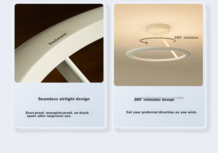 Paulmann P German Eye-Protecting Ceiling Light, Angel Ring Mother And Baby Lamp, Bedroom Living Room Light, Children's Study Full Spectrum Lighting Fixture 28