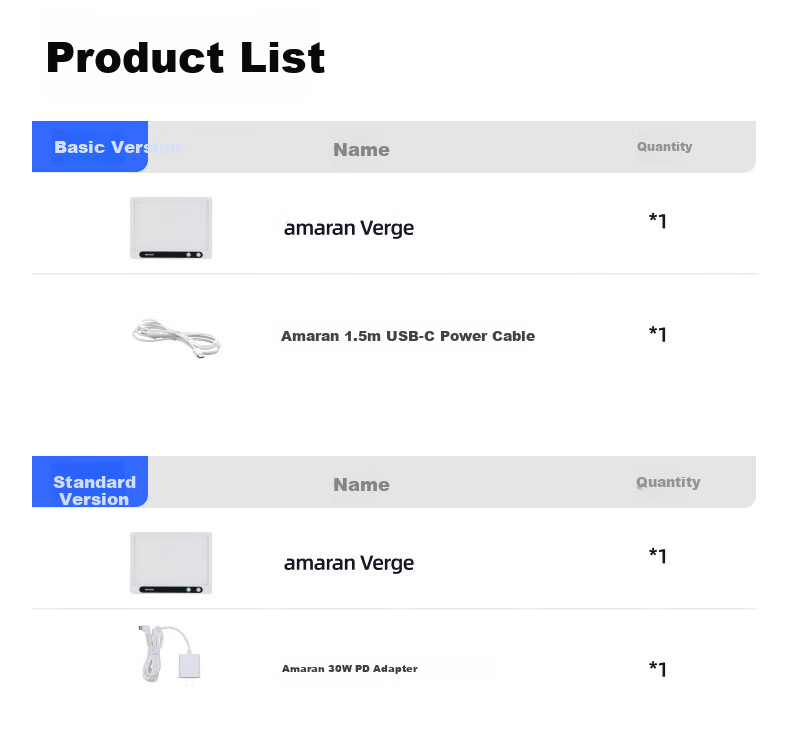 AMARAN Aputure Fill Light Verge Portable Photography Light for Outdoor Shooting And Live Streaming, Desktop Beauty Light with Dual Color Temperature, Flat Panel Lamp in Charcoal Gray Basic Versio 13