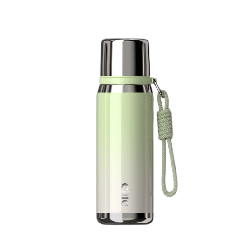 Cille Large Capacity Insulated Mug, 316L Stainless Steel Water Bottle for Men And Women, Outdoor Student Tea Cup, Matcha Green 630ml