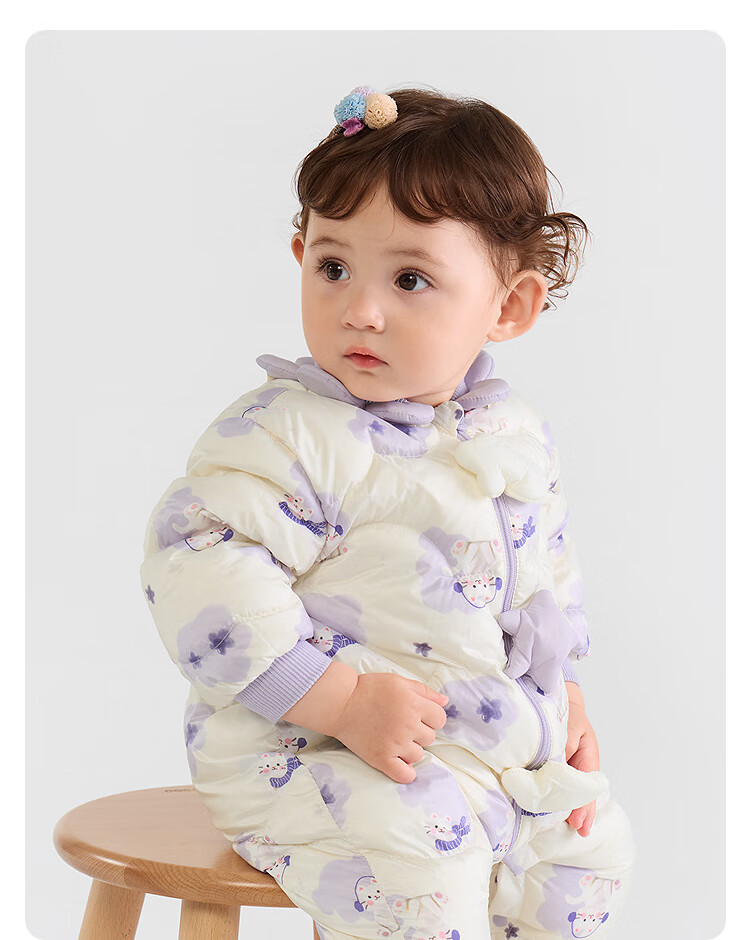 BALABALA Baby Toddler Down Jacket One-Piece Winter Outfit Baby Clothes Outdoor [Mall Same Style] 200425120201 8