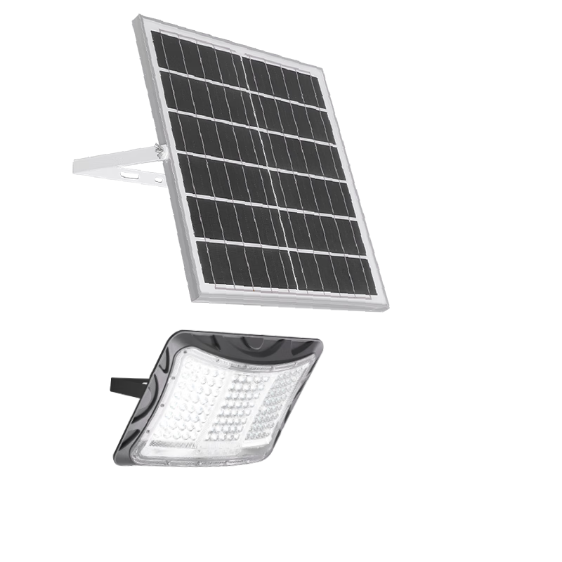 NVC Solar Outdoor Lighting Floodlight Street Light Remote Control Light Sensor High Brightness 1600lm Covers Approximately 70sqm with Light Control and Remote Control