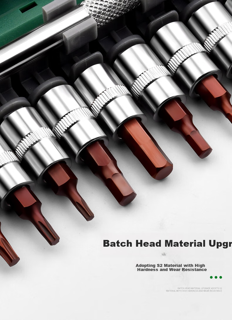 Baolian 1/2 Inch Large Ratchet Socket Wrench Set, 23 Pieces, Hexagonal Multi-Functional Auto Repair Tool Kit 5