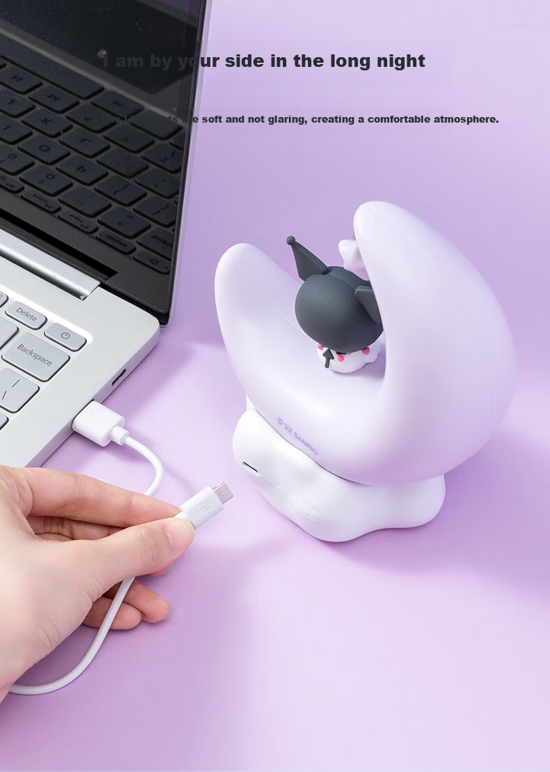 MINISO My Melody LED Light-Up Ornament, Small Night Light, Bedside Lamp, Creative Home Decor, Birthday Gift 9
