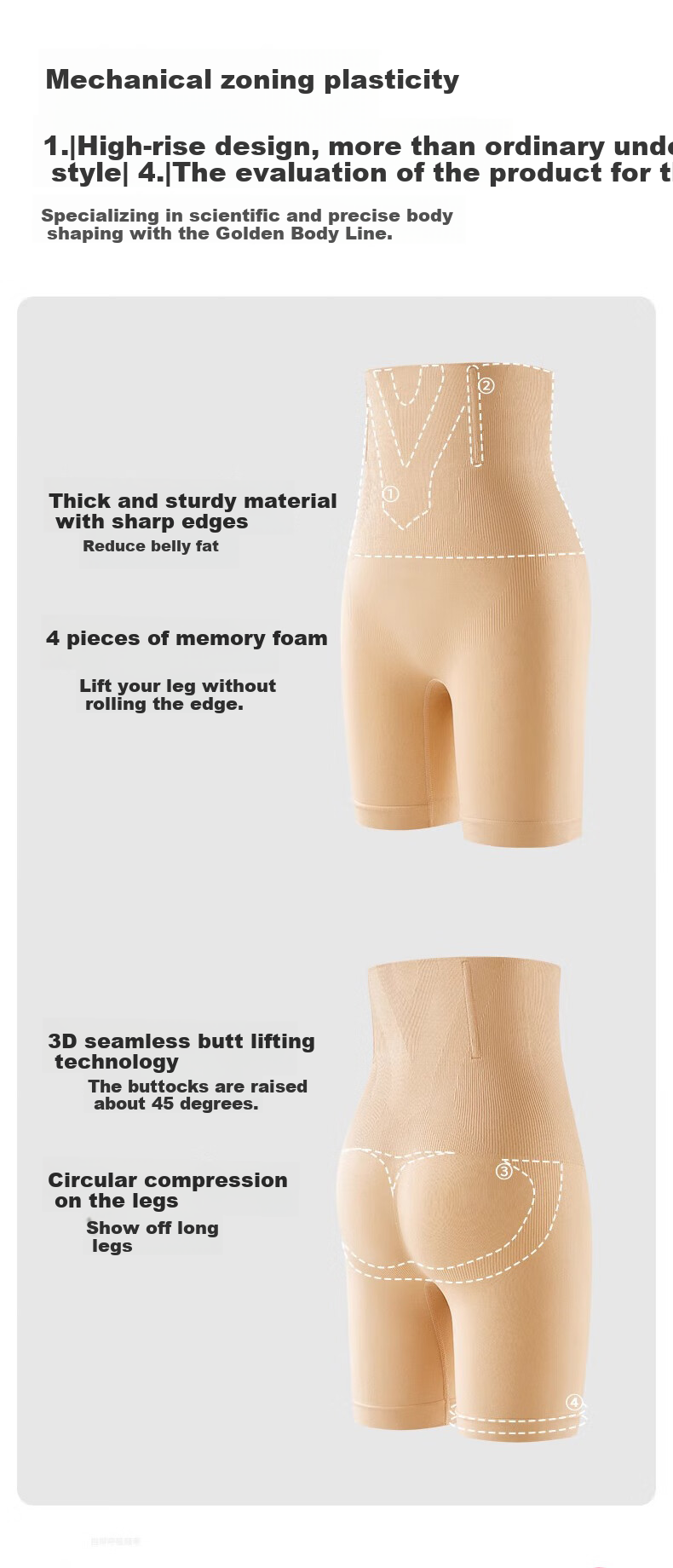 FitonTon Ultra-High Waist Tummy Control Pants, Postpartum High-Waist Butt-Lifting Underwear, Shaping Body-Shaping Pants, Stomach-Reducing Lifting Pants for Wome 3
