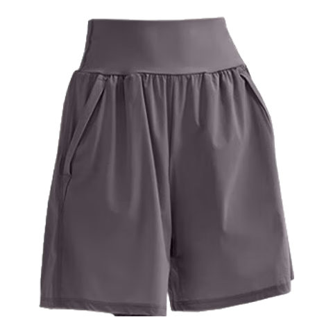 NEVER ME Women's Sports Pants, Casual Shorts, High-Waisted Tummy Control, Loose-Fitting, Breathable, Quick-Drying, Running, Fitness, Boxing Shorts, Summer