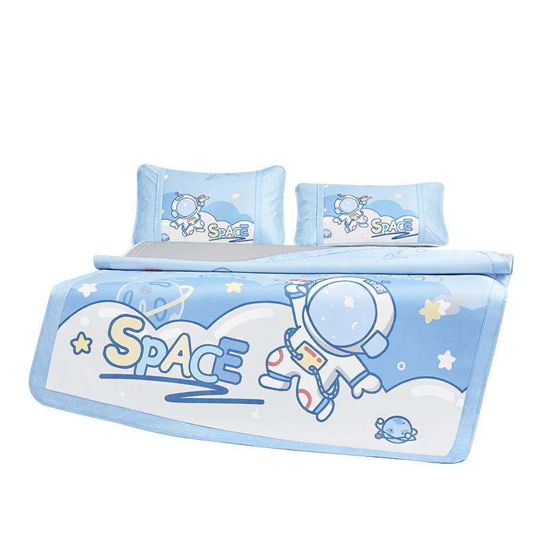 Beyond Kids Summer Children's Ice Silk Mat Set, Air Conditioning Mat, Summer Cooling Mat, Taoxi Planet, 150*199cm
