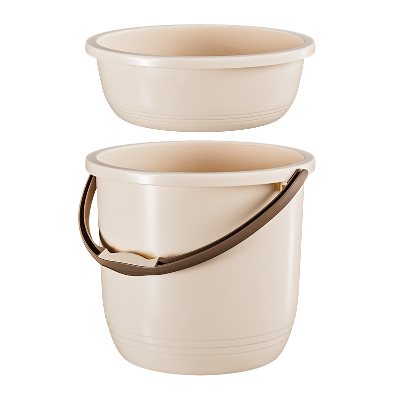 Wuyuehua Laundry And Foot Bath Bucket, 16L Durable Thickened Cleaning Plastic Handheld Water Bucket, Multi-Purpose Bucket with Basi