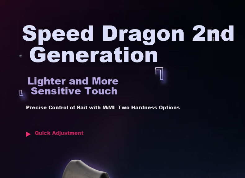 GW 2.1m M-Speed Dragon II Straight Handle Spinning Reel Lure Rod Set, Versatile Lure Rod, Sliding Rod, Fishing Rod 2