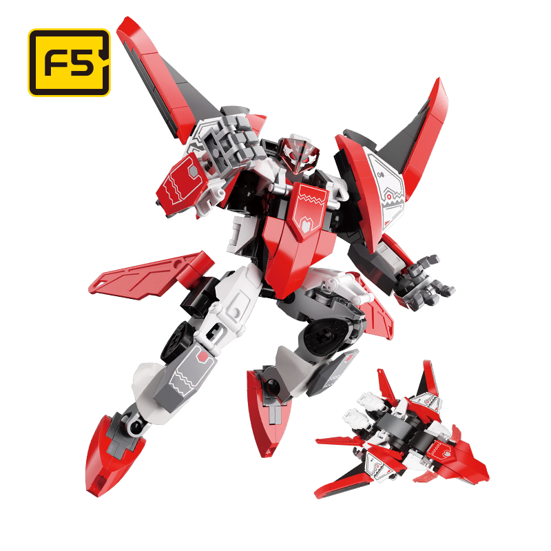 F5 Building Block Assembly, Broken Shadow Robot Transforming Mecha Toy, for Boys Aged 6-10, Children's Birthday Gift