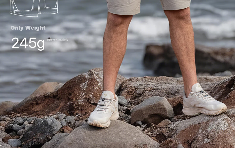 Free Soldier Peak Spring And Summer Shorts, Teflon Triple Protection Men's Cargo Shorts, Breathable Sun Protection UPF50+, Khaki, 38W/10L 14