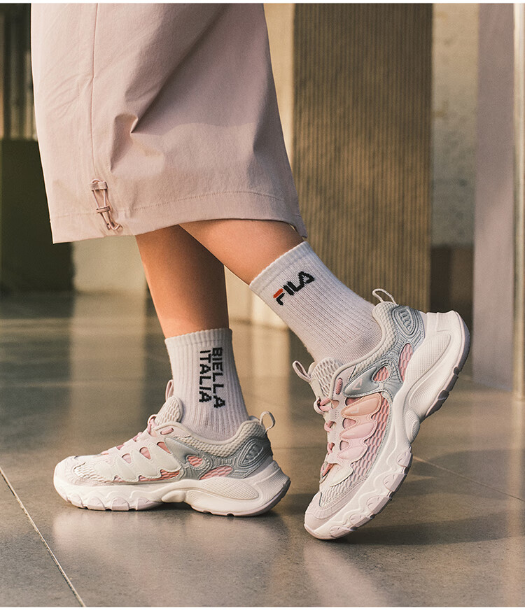FILA Mushroom Sneakers Modern Sports Shoes Women's Autumn Winter Thick Sole Casual Dad Shoes 19