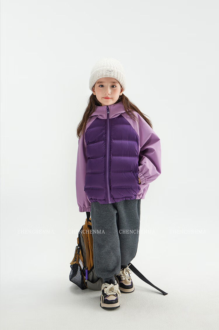 Chenchenma [Popcorn] Girls' Casual Pants, New Winter Style with Fleece Lining, Thickened All-In Warm Children's Joggers, 6837D 6