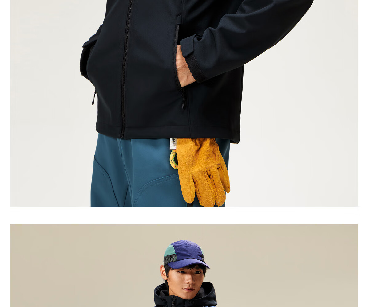 CAMEL Autumn Winter Outdoor Water-Repellent Functional Softshell Jacket Women Waterproof Warm Fleece Hiking Coat Couple Style M15CA6V069 15