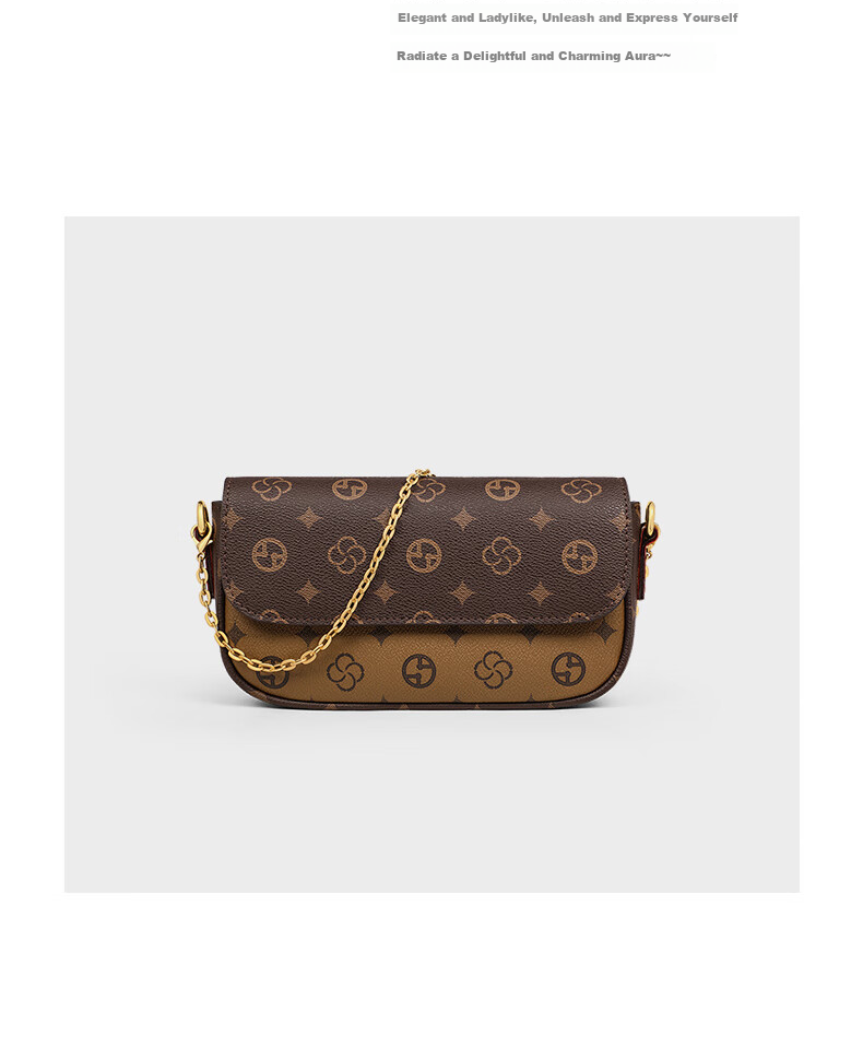 Aiqinghai Handbag, Women's Shoulder Bag, Crossbody Chain Small Square Bag, Light Luxury Birthday Mother's Day Gift, Practical Present for Mom 4