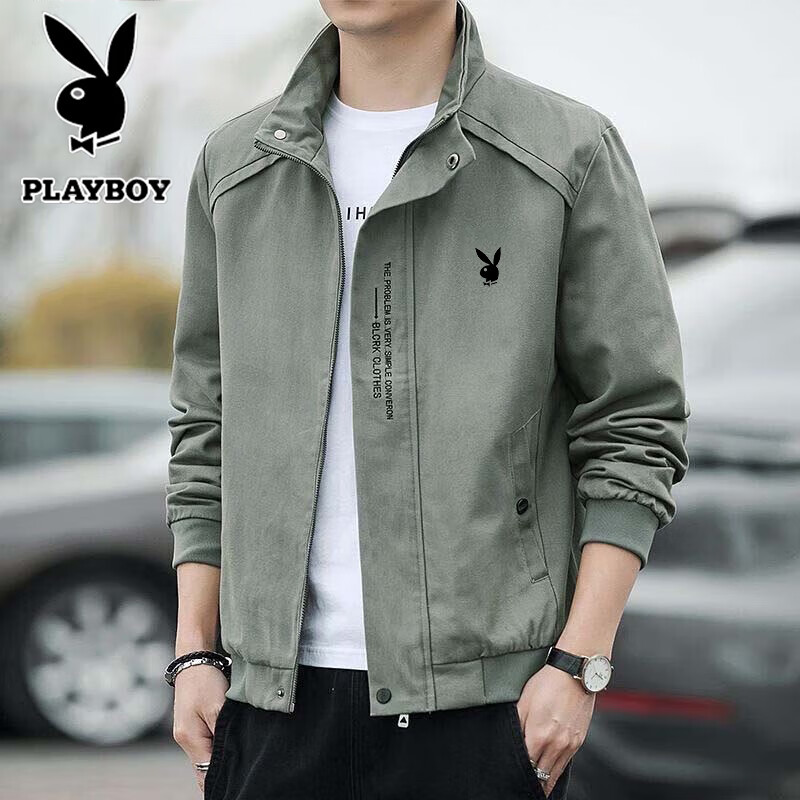 Мужская куртка PLAYBOY, весна-осень, с флисовой подкладкой, воротник-стойка, универсальная, для активного отдыха, черная, размер L