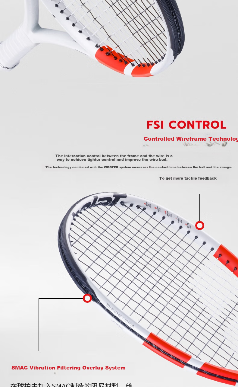 Babolat Pure Strike Professional Full Carbon Tennis Racket, Same Model As Timo Nieminen, Pre-Strung 7