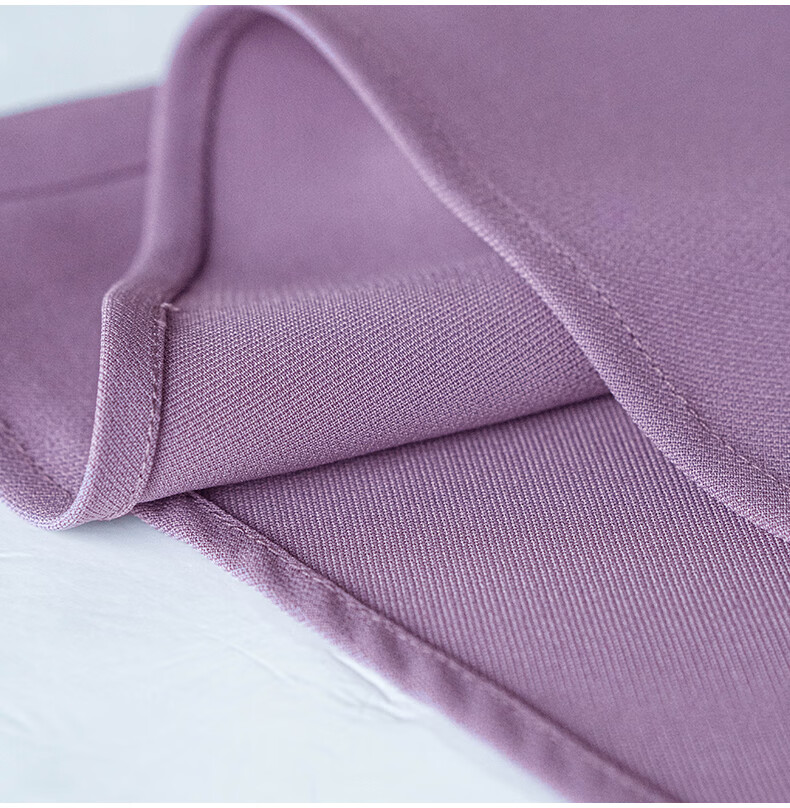 ROEYSHOUSE Slim Waist Twist Knot Dress Summer Elegant Puff Sleeve Mid-Length Dress 06439 Light Purple M 14