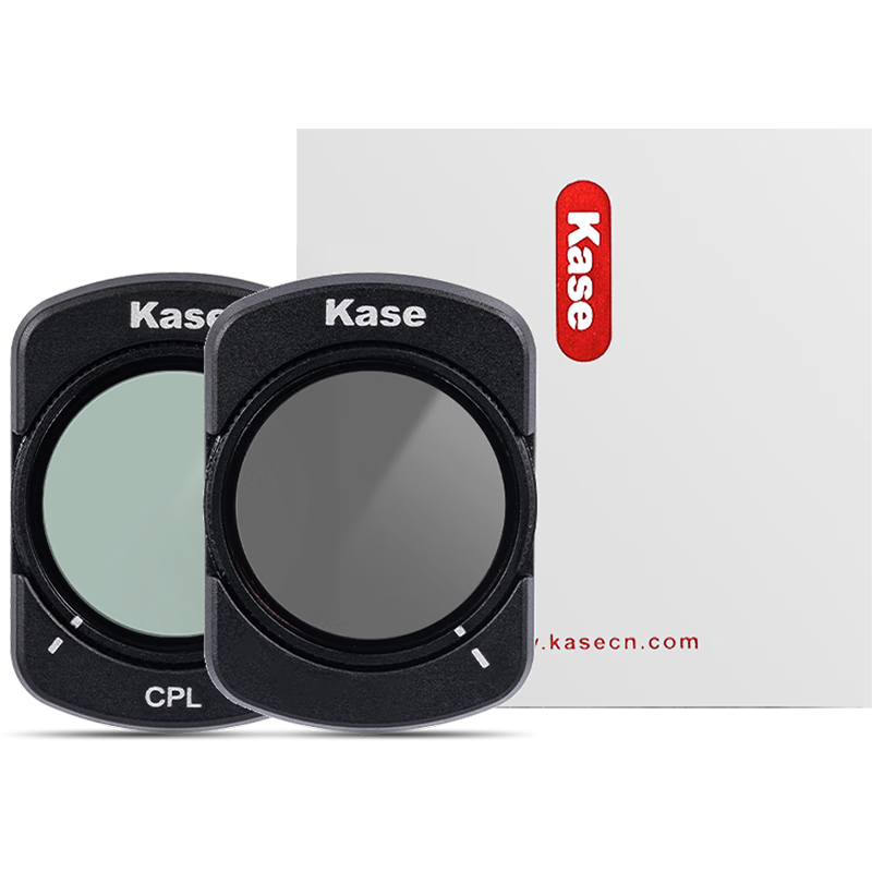 Kase DJI Pocket 4/3 Filter, CPL + Neutral Density 1/4 Filter, Action Camera Magnetic Quick-Release Filter, CPL Polarizing Filter + Neutral Density 1/4 Portrait Filter, Photography Kit