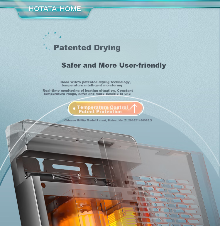 Hotata Electric Clothes Drying Rack, Concealed Lifting, Balcony Fully Hidden Smart Clothes Drying Machine Q30, Triple-Fold Space Master 3