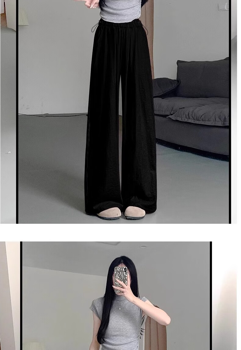 JOYNCLEON Maternity Pants Summer Thin Yamamoto Style Non-Restrictive Belly Wide-Leg Maternity Wear Off-White XL Jyk183515 20
