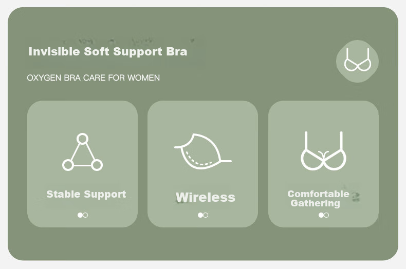 FENTENGCARE Wireless Bra for Women, Sexy Breathable Hollow-Out Lifting Push-Up Bra to Gather Side Boob, Underwear Brassiere Gift for Wome 1