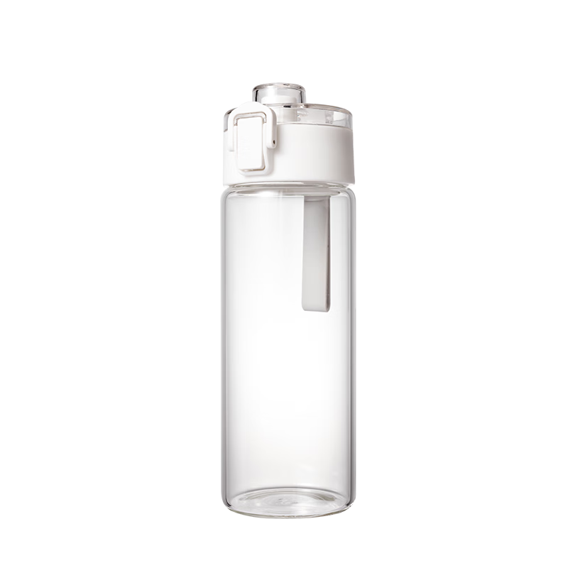MINISO Love Drinking Water Series, Pop-Up Lid Handle TRITAN Cup (550mL), Direct Drinking Spout