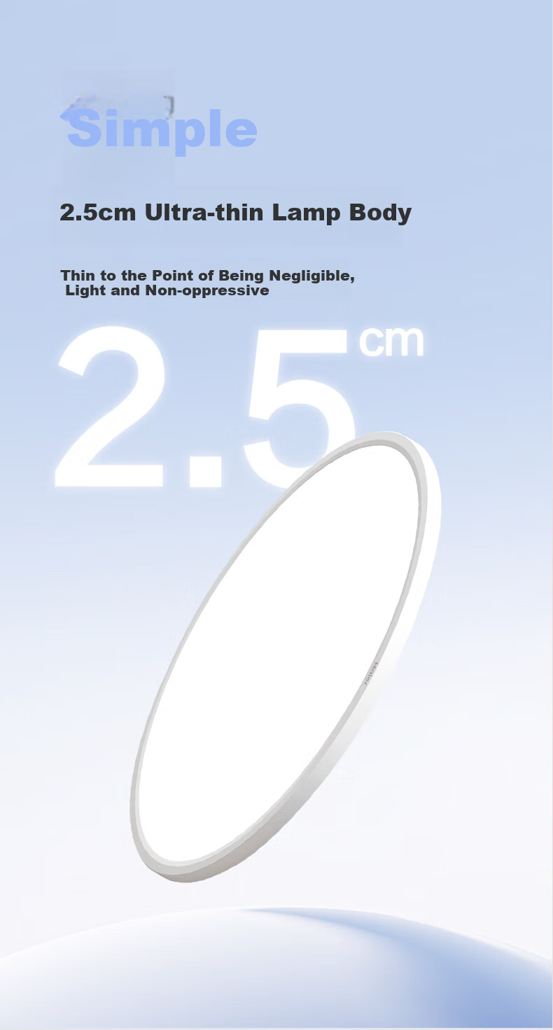 Haier Eye-Protection Ceiling Light, Full Spectrum Living Room Lamp, Simple Bedroom Light, LED Lighting Fixture [Installation Included] 12