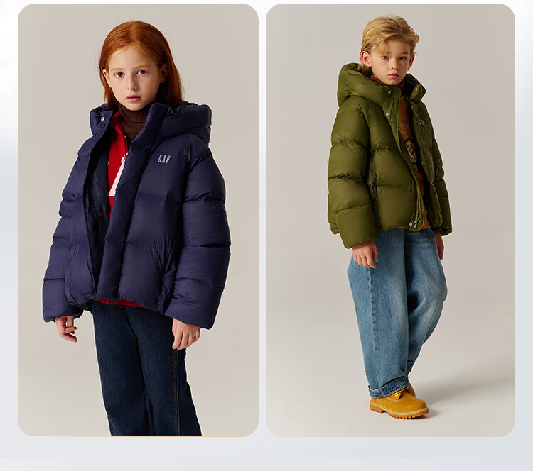 GAP Kids 2025 Autumn Infrared Heating Water-Repellent Down Jacket 844365 2