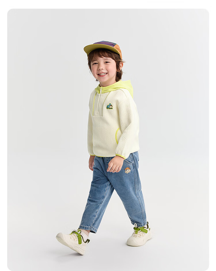 BALABALA BalaOne Baby Hooded Sweatshirt, for Boys And Girls, Autumn Outdoor Wear, Loose-Fitting Top 10