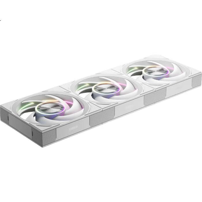 Комплект вентиляторов PCCOOLER F7 X120 ARGB WH 3IN1 White, 120мм, ARGB подсветка, беспроводное подключение, двойной шарикоподшипник