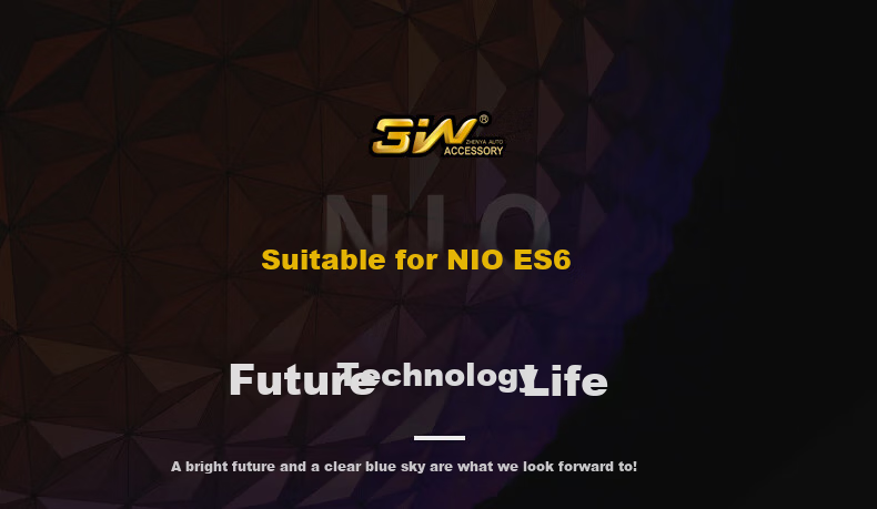 3W Suitable for NIO ES6 Dedicated TPE Car Floor Mats, EC6 New Energy Exclusive Model + Carpet Surface, 2023-2026 Models 2