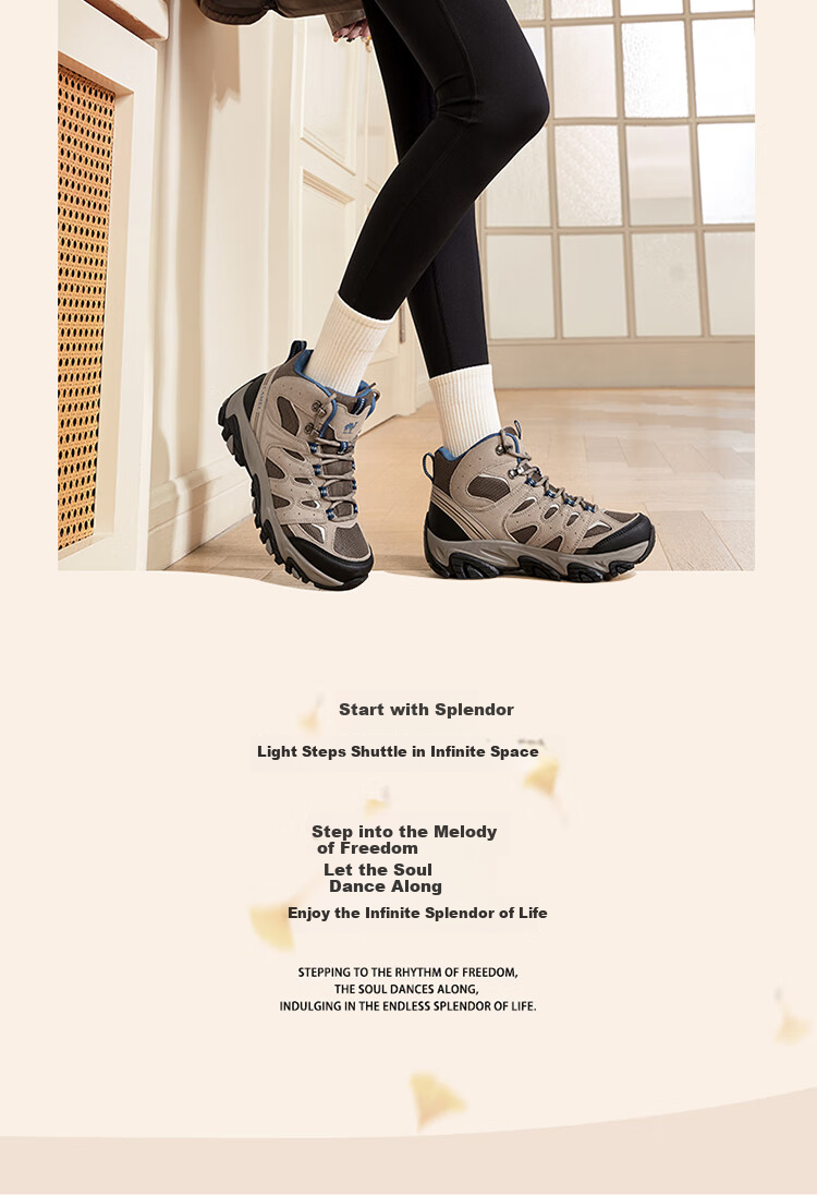 CAMEL Victory Hiking Shoes, Breathable Outdoor Sports Shoes for Men And Women, Waterproof Non-Slip Trekking Shoes F14C693646 34