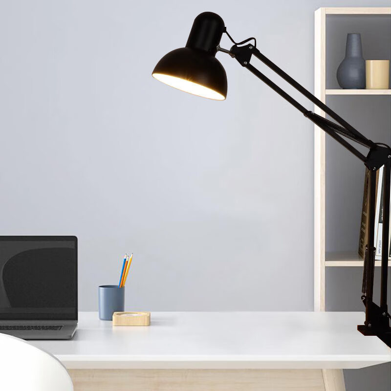 Jian Guangyi LED Long Arm Eye Protection Nail Art Eyelash Desk Lamp with Clip for Photography Bedside Study Work Repair Painting Tattoo