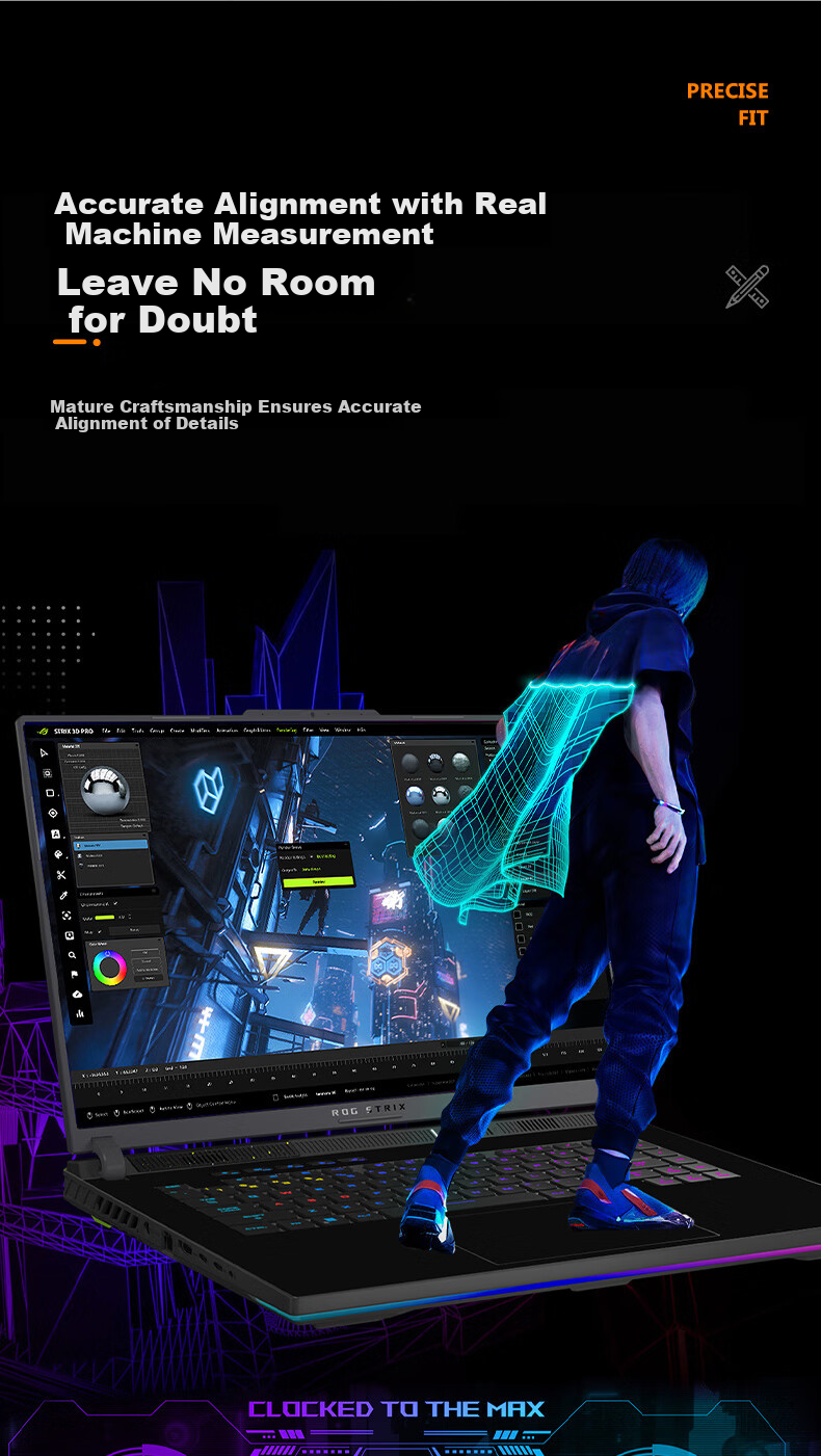 Jiasu ROG Moba 9 [G614] / Moba Xinyue 2025 [G614] / 24/23 Gun God 8/7, 16-Inch Laptop Full Set of Protective Film for Chassis 2