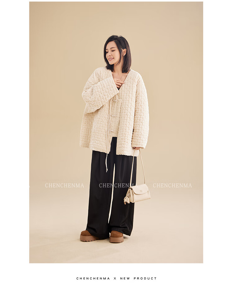 Chenchenma Parent-Child Fleece-Lined Sherpa Fleece Loose Casual Versatile Pants 7281D 25