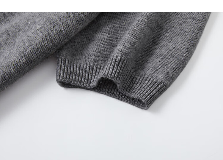 Demana Luxury 100% Merino Wool Autumn Elegant Crew Neck Textured Ribbed Knit Sweater Top 3