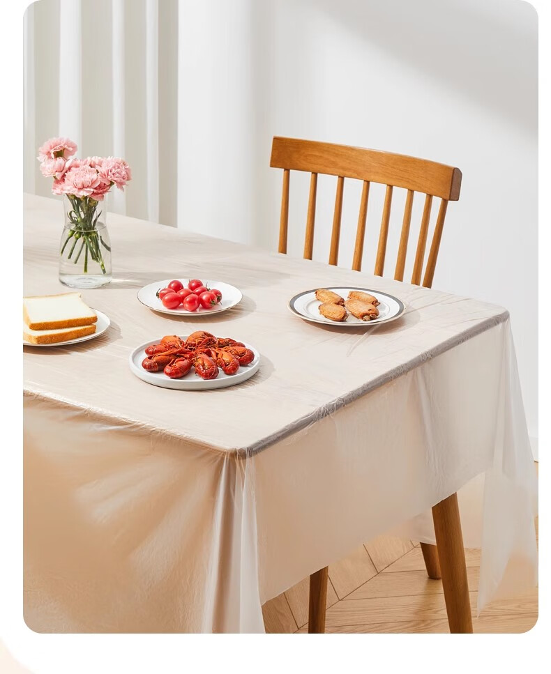 JANMEIJIA Disposable Heat-Resistant Tablecloth, 1.6 Meters, 22 Pieces, Camping Outdoor Table Mat, Printed Thickened Household Dining Table Mat 1