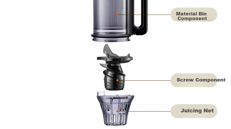 Joyoung ZMD Peace of Mind Series, Juicer, Large Diameter Multifunctional Juicer, No-Pulp Separation, Fully Automatic Juice And Vegetable Extractor LZ5 40