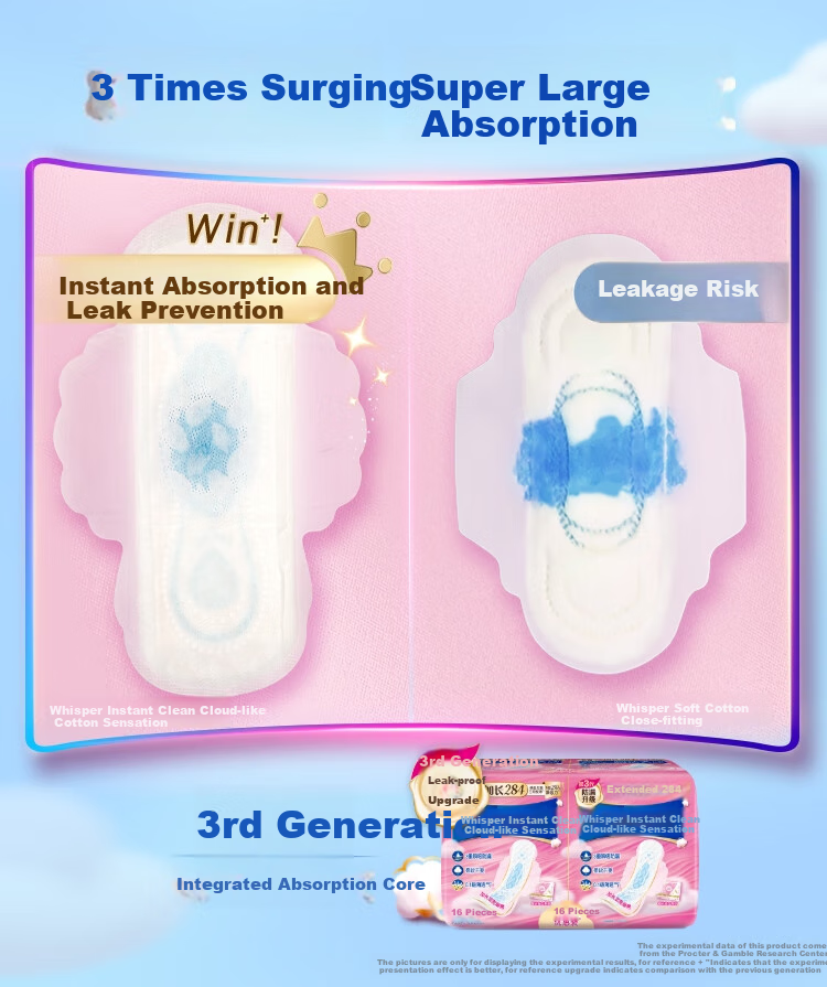 Hushubao [Quick-Drying Cloud-Soft] Sanitary Napkins, Daytime Use Combination, 42 Pieces, Cloud-Feel Cotton Menstrual Pads, Ultra-Thin And Breathable. Sold by JD 4